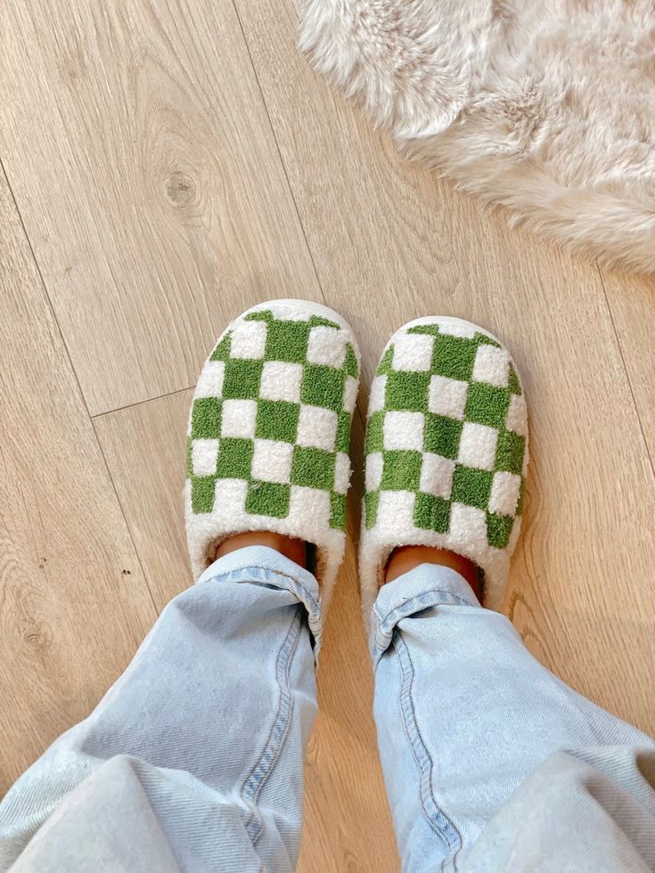 Checkered Slippers