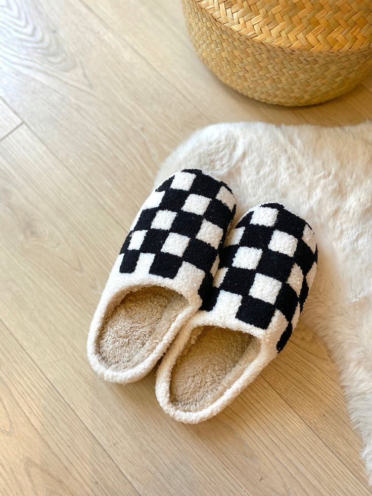 Checkered Slippers