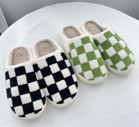 Checkered Slippers