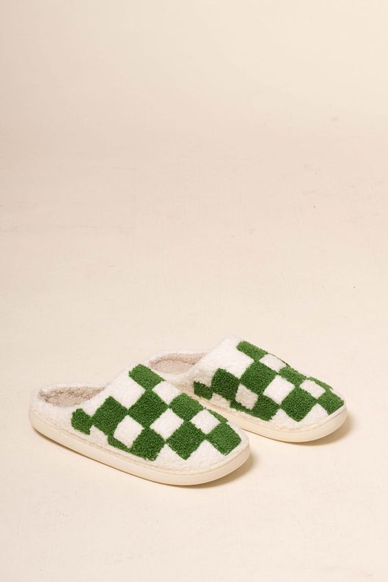 Checkered Slippers