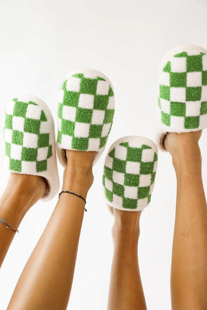 Checkered Slippers